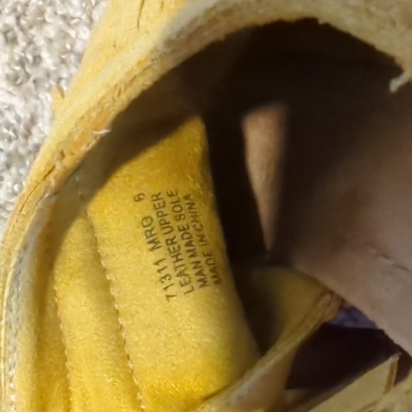 Minnetonka Jute Wrapped Fringe Platform Wedge Heels Suede Leather - Picture 3 of 3